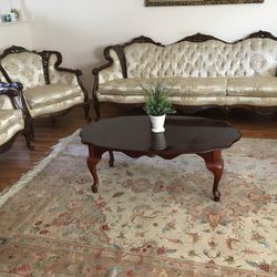 Mid Century Couch And Love Sead And Chair And Coffee Table