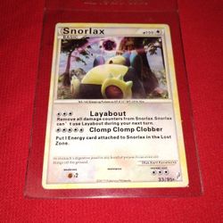 Rare Old 2011 Pokemon Card - Snorlax #33/95
