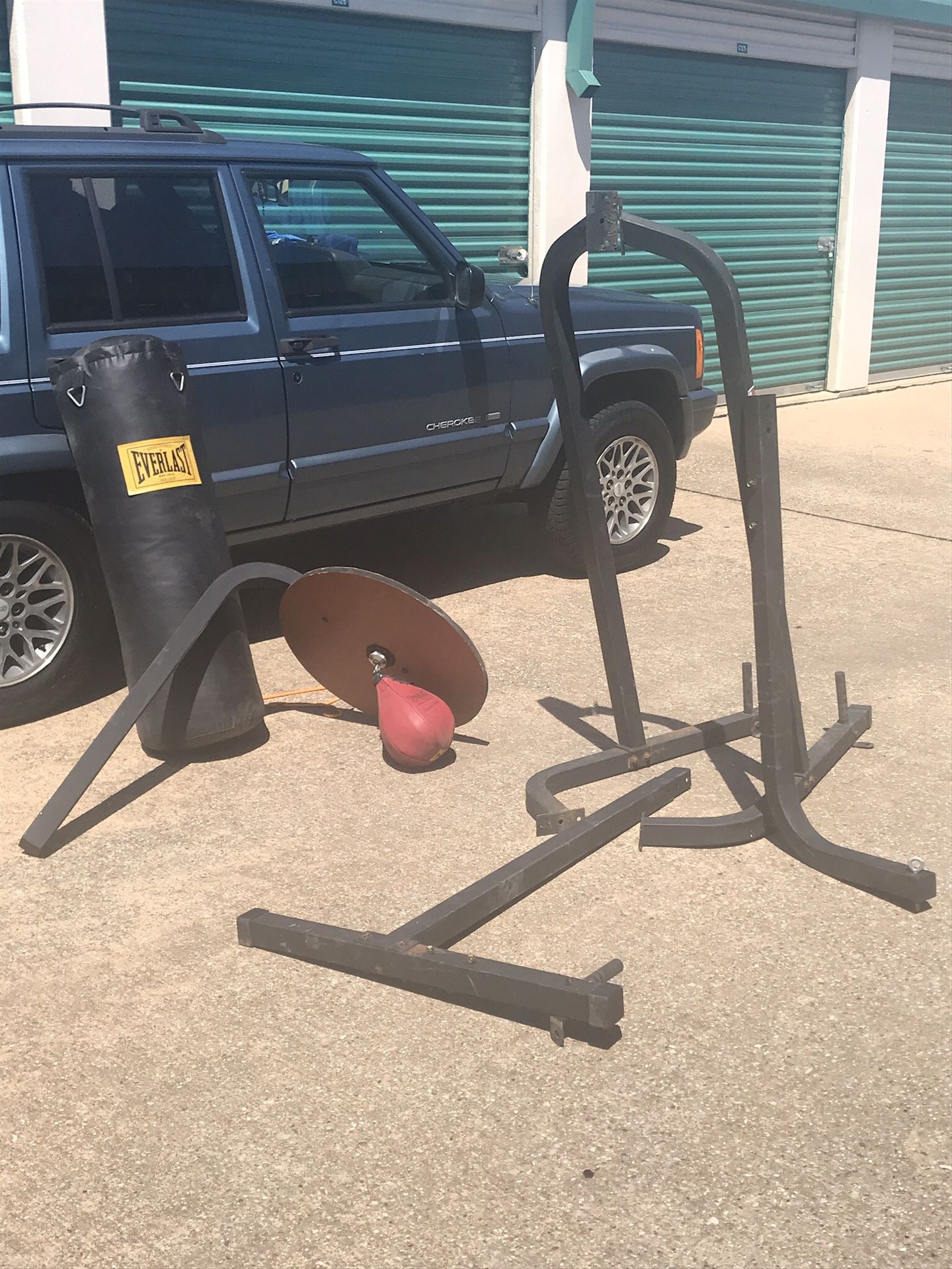Punching Bag With Stand and Speed Bag