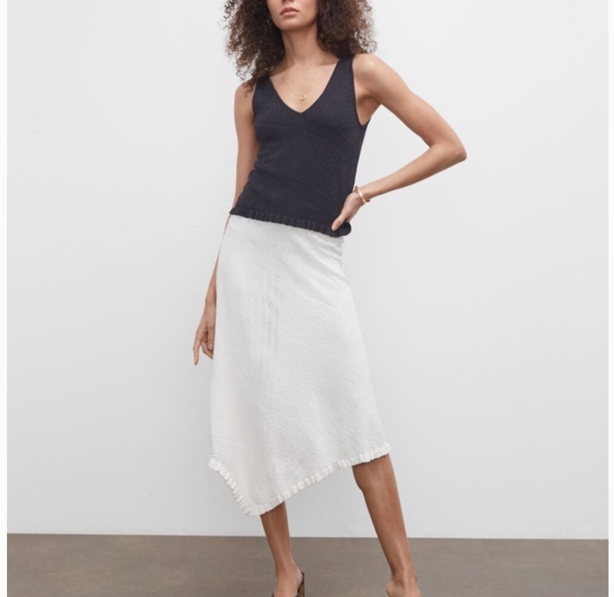 Club Monaco Pointelle Skirt - NWOT - Blanc de Blanc
