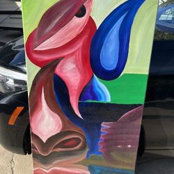 Original 2019 Richard Cobian 24x48 Painting