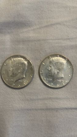 2-1964 Silver Kennedy Half Dollars