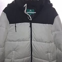 Aeropostale Puffer Black & White