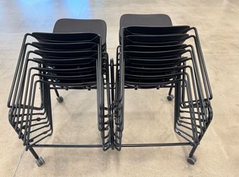 Sunon®️black stackable guest chair (each)