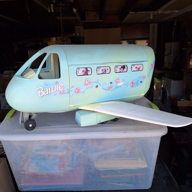 Barbie Dream Plane Blue Jet Liner 1990s (Harmon & Pecos)