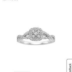 White Gold And Diamond Engagement Ring