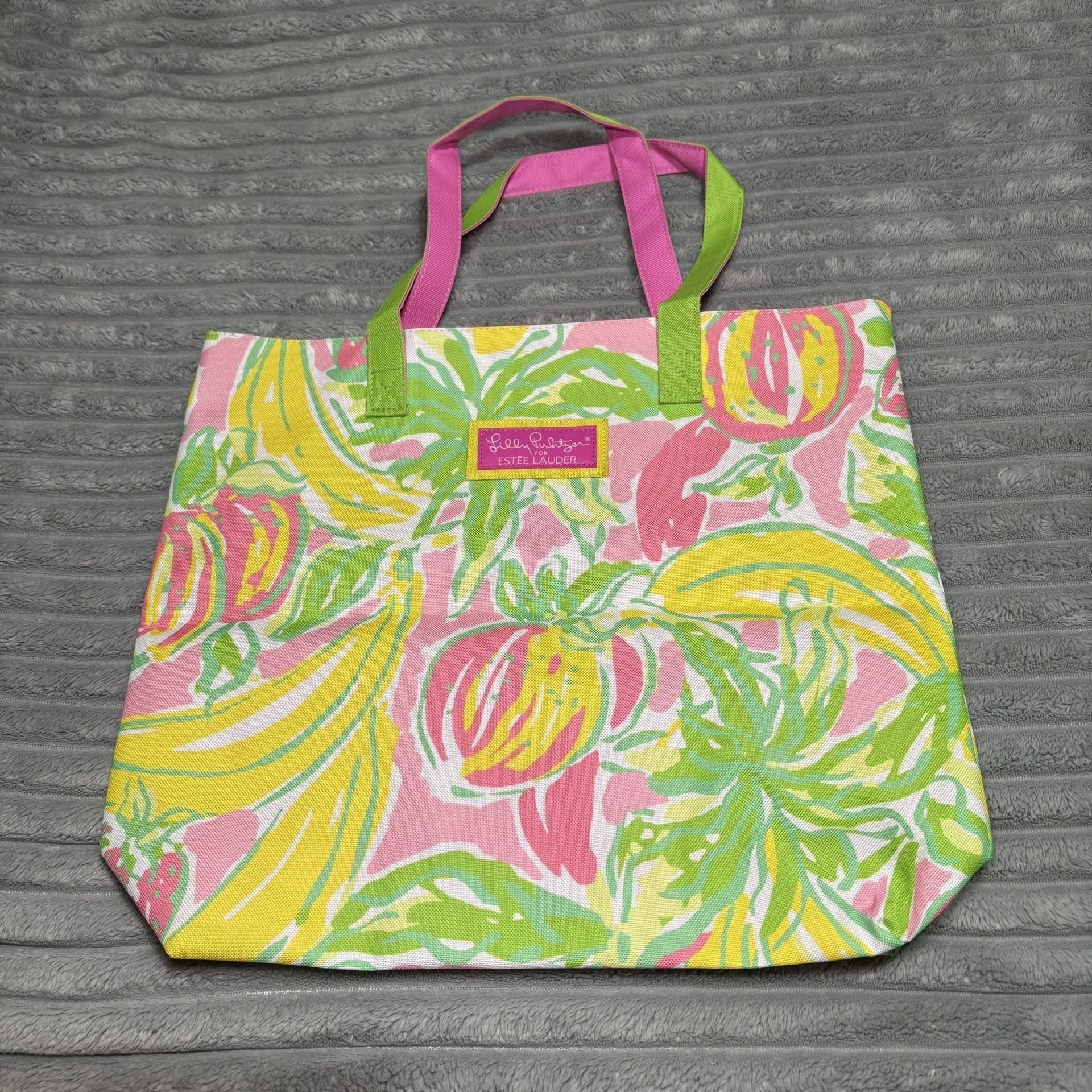 LILLY PULITZER FOR ESTEE LAUDER WOMEN'S TOTE BAG Like New