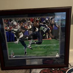 Malcom Butler Autographed  Super Bowl Framed Picture 16X24