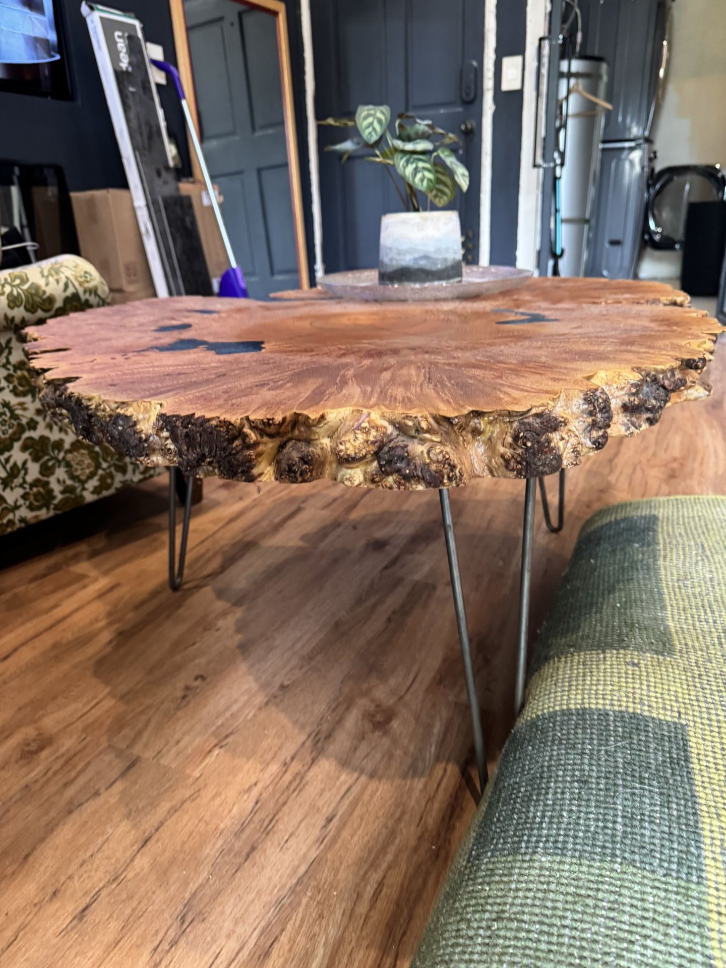 Custom Maple Burl Coffee Table