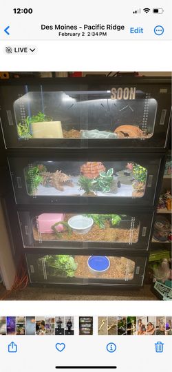Reptile Stackable PVC enclosures