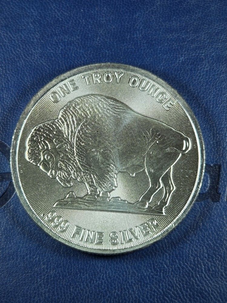 Silver Buffalo Round, 1 Troy Ounce .999 Fine