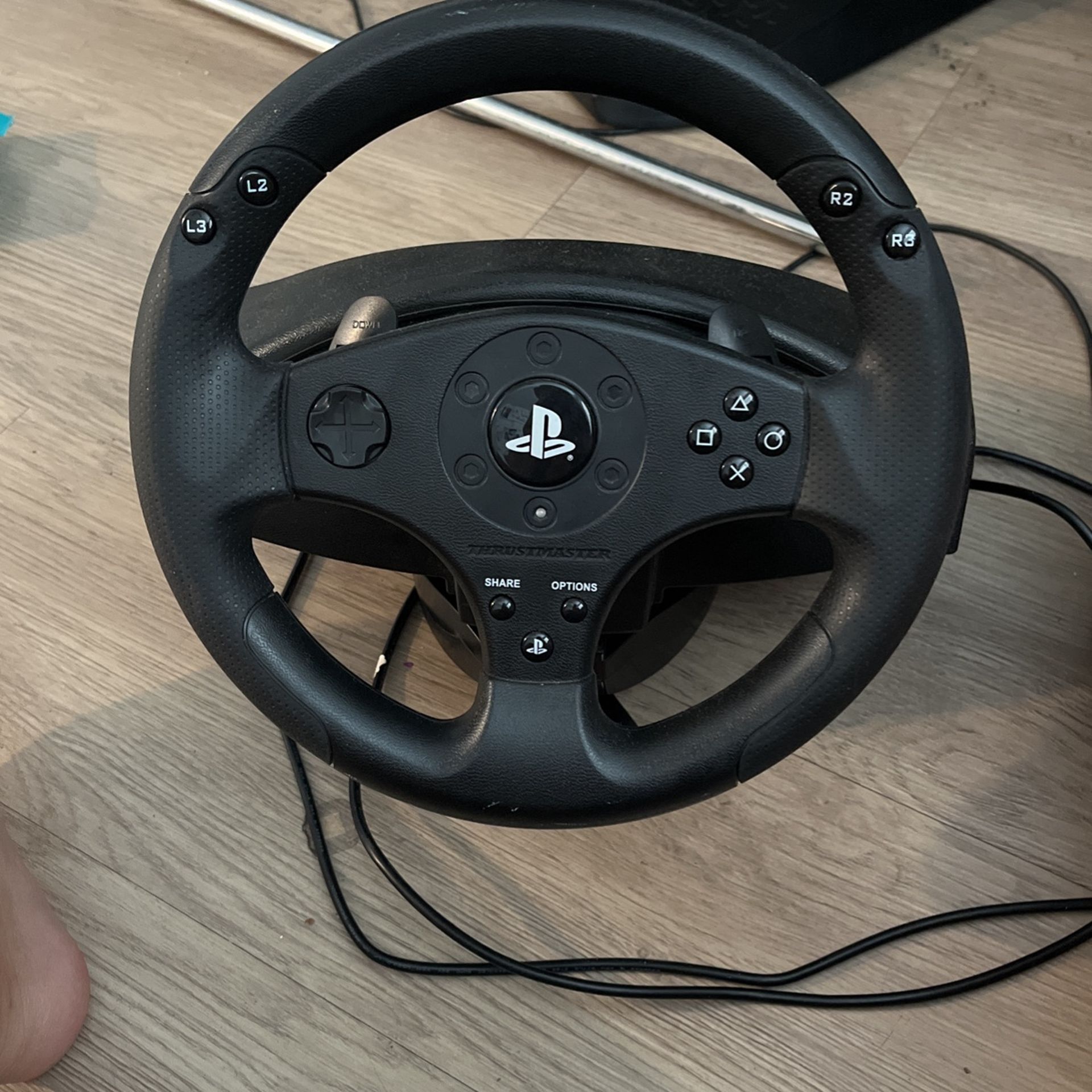 PS4-PS3 Steering Wheel With Pedals