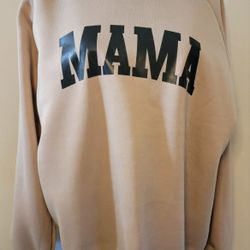 Woman's Mama - Graphic Long Sleeve Crewneck Sweatshirt Size XL 