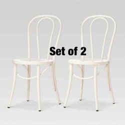 Set Of 2 Emery Metal Bistro Chair - Threshold