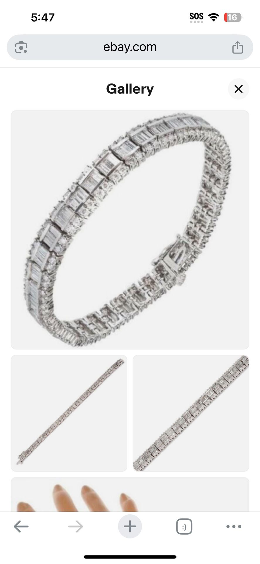 Stunning White Multi Shape CZ Women's Engagement Collection Silver Bracelets