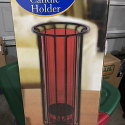 Red Candle Holder