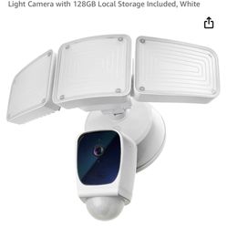 Home Zone Security Triple Head Floodlight Camera – Smart 2.4 GHz 1080P Outdoor Hardwired 3500 Lumen LED Flood Light Camera with 128GB Local Storage In