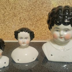 Antique China Doll heads