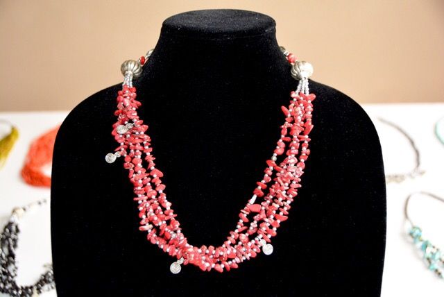 Moroccan Necklace African Handmade Stones Berber Ethnic Coral Beads New