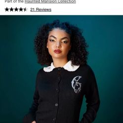 Her Universe Disney The Haunted Mansion Master Gracey Cardigan in XL/2XL brand new with tags 