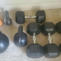 Kettle Bells And Dumbbells all For $750