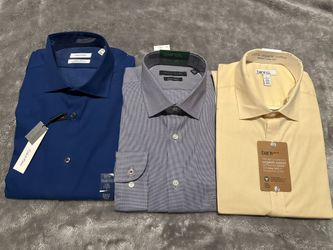 Men dress shirts Long Sleeve (large 16.5 (34/35))