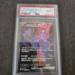 PSA GEM MT 10 Rockets Mewtwo EX SAR