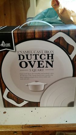 Eco+Chef Enamel Cast Iron Dutch Oven New