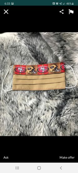 49er masks in 3 colors ! Red black and cream