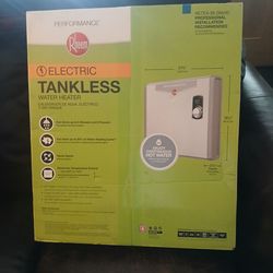 Performance Rheem Tankless hotwater heater