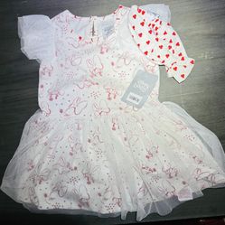 Disney Baby 18-24 months Minnie Mouse Red And White Dress & Headband BRAND NEW