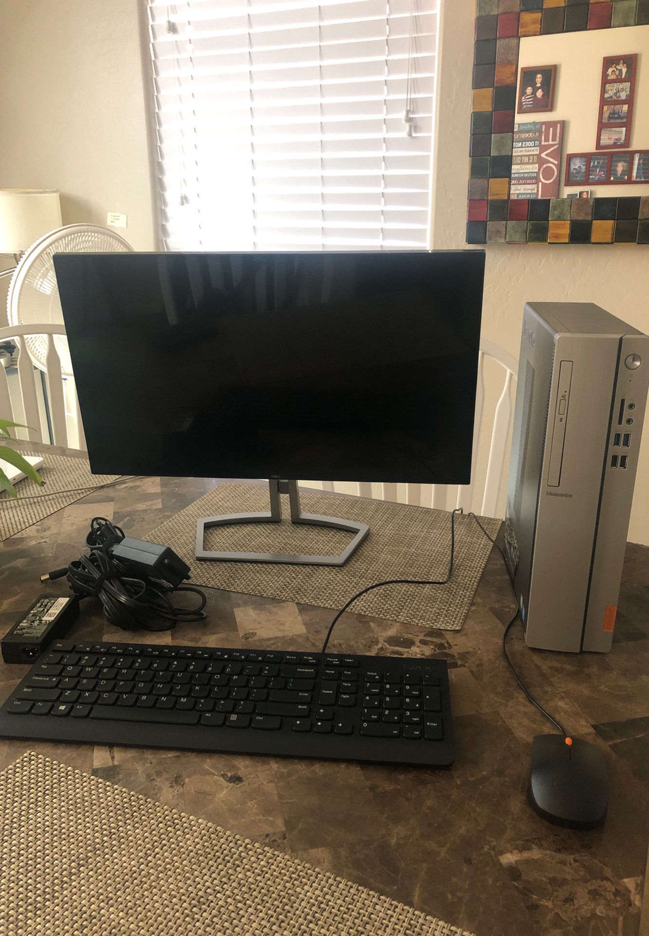 Desktop computer pc with monitor (comes with free 32 inch tv)
