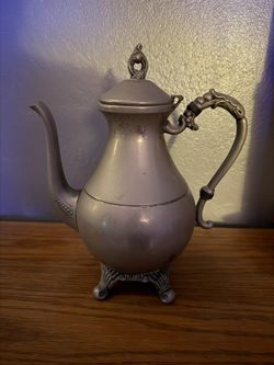 Teapot Silver Over Copper