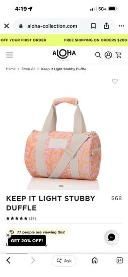 Aloha Collection Duffle Bag $50