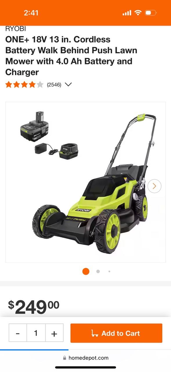 Ryobi Lawn Mower