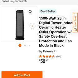 Digital Tower Indoor Heater