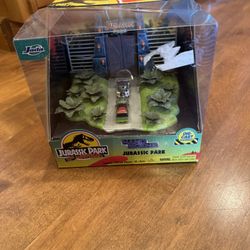 Brand new in box Jurassic Park 30th anniversary diecast vehicle play set
