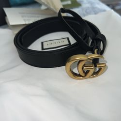 Gucci Gg Marmont Thin Belt