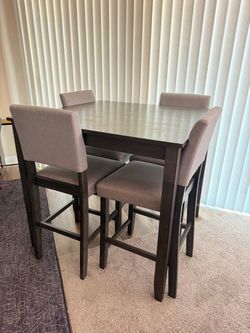 Dining table and chairs