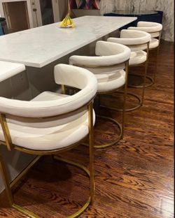 Set of 4, 26in Barrel Bar stool set Barstool set