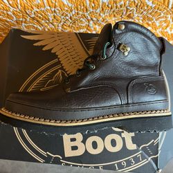 Georgia Work Boot Soft Toe New In Box 11.5 Wide Brown Leather 