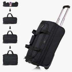 Hanke 20 Inch Expandable Carry On Luggage Suitcases With Wheels Foldable Duffle Bag For Travel Carry On Suitcase Weekend Bag For Women Men Garment Bag