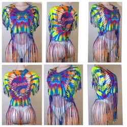 Denver Broncos Custom Fringe Tshirt 