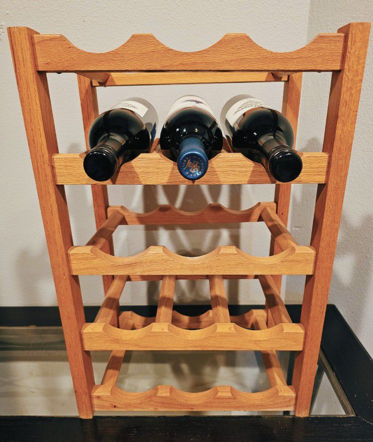Handmade Solid Wood Wine Rack