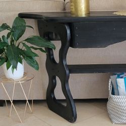 Black Wooden Couch Bench