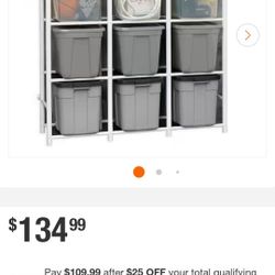 12 Tote Compact Rack New In Box