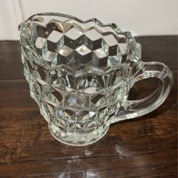 🥛 Vintage Crystal Cut Creamer 