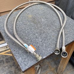 2 Washing Machine Stainless Steel Braided Hose