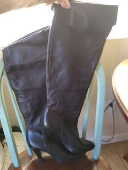 Calvin thigh high boots