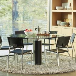 Glass dining Table (rotating Center) 